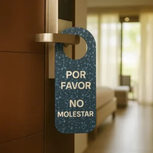 Colgante Puerta No Molestar de Plástico reciclado