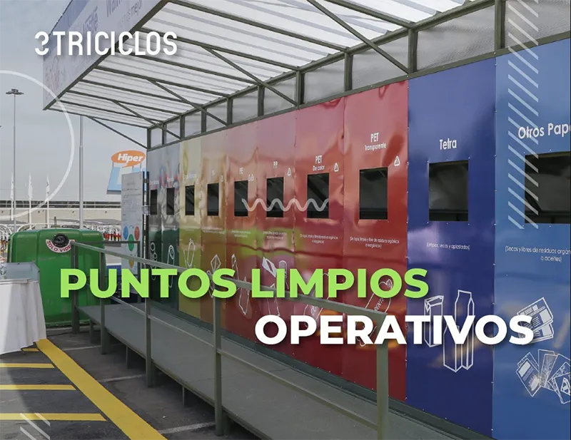 Triciclos-puntos-limpios Puntos limpios de reciclaje TriCiclos. Empresas sustentables chile