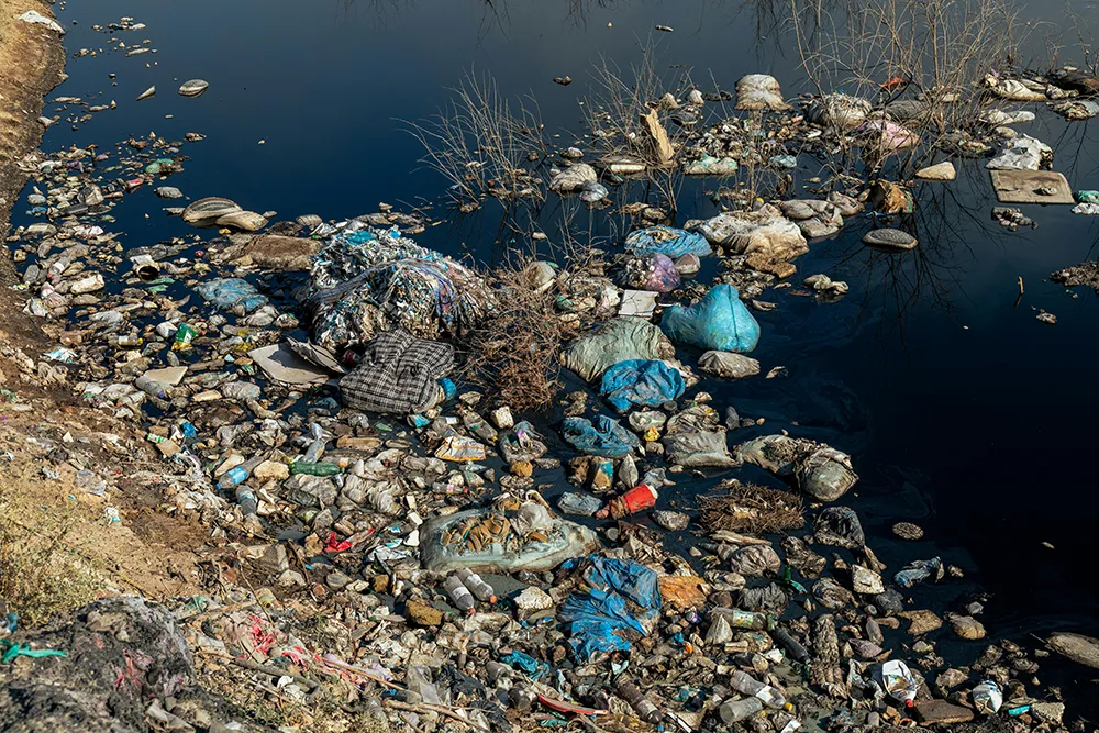 Contaminación por residuos plásticos en el paisaje natural chileno