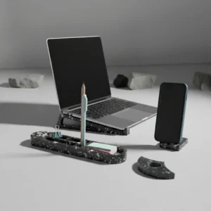 kit de escritorio de plástico reciclado. Hermoso regalo corporativo para empresas